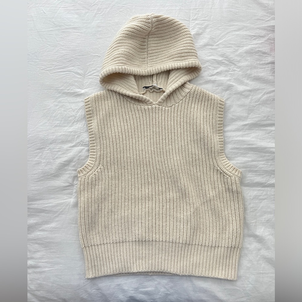 Zara Knitted Hooded Sweater